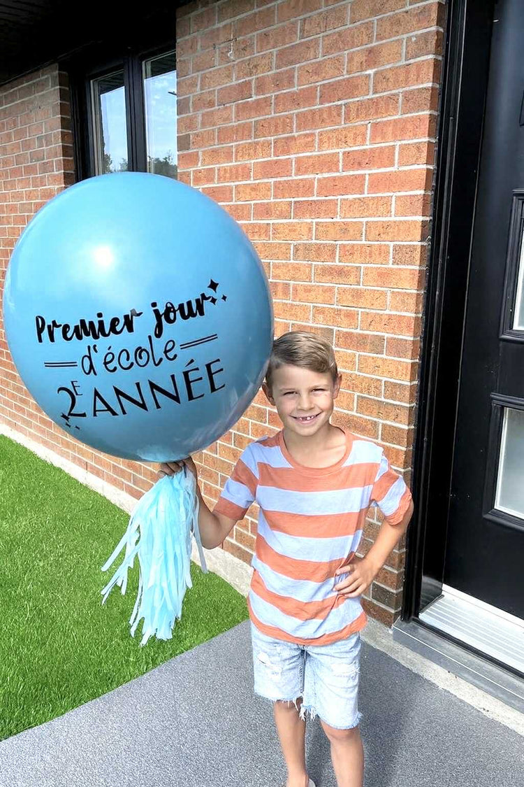 BALLON 24 POUCES  PERSONNALISÉ RENTRÉE DES CLASSES