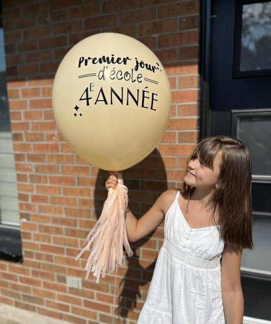 BALLON 24 POUCES PERSONNALISÉ RENTRÉE DES CLASSES