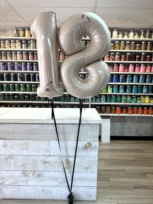 BOUQUET DOUBLE CHIFFRE ET AUTOCOLLANT