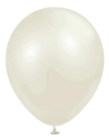 BALLON LATEX AURA IVOIRE GIVRÉ