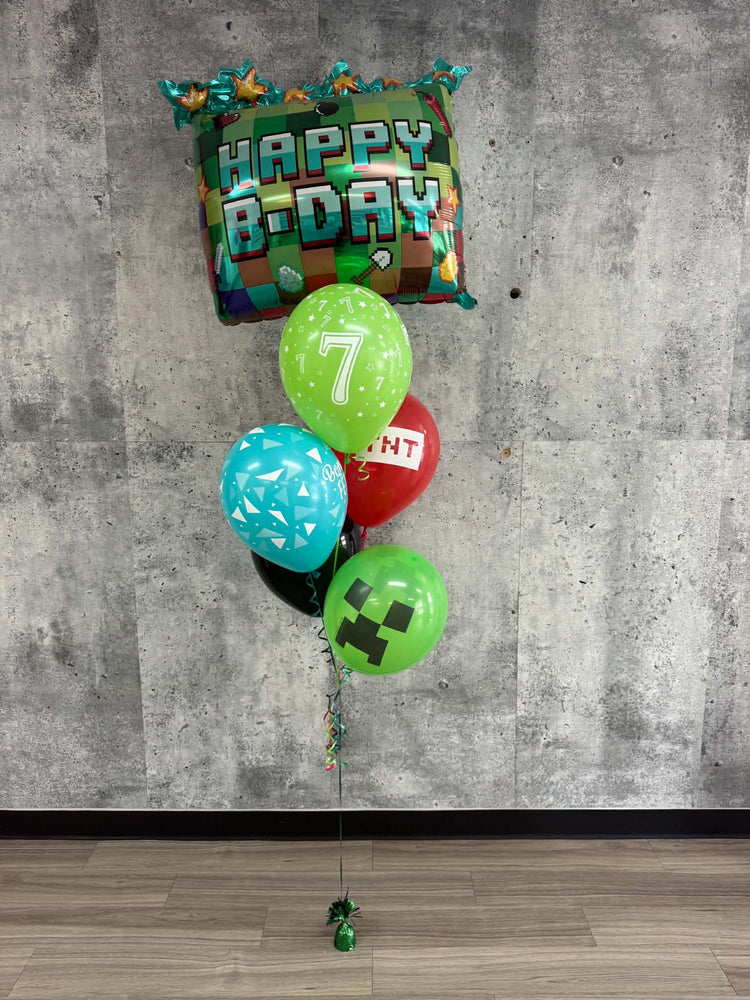 BOUQUET DE BALLONS MINECRAFT