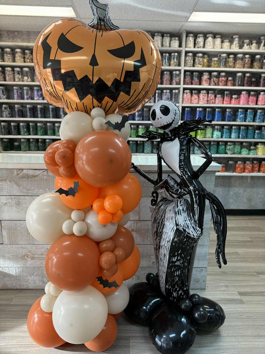 HALLOWEEN COLONNE CITROUILLE ET JACK