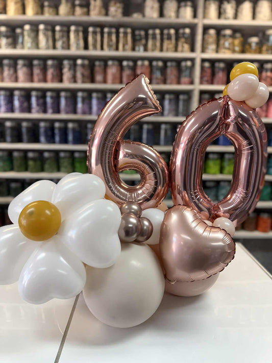 CENTRE DE TABLE ÂGE ET MARGUERITE