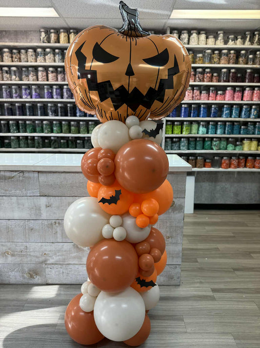 HALLOWEEN COLONNE CITROUILLE