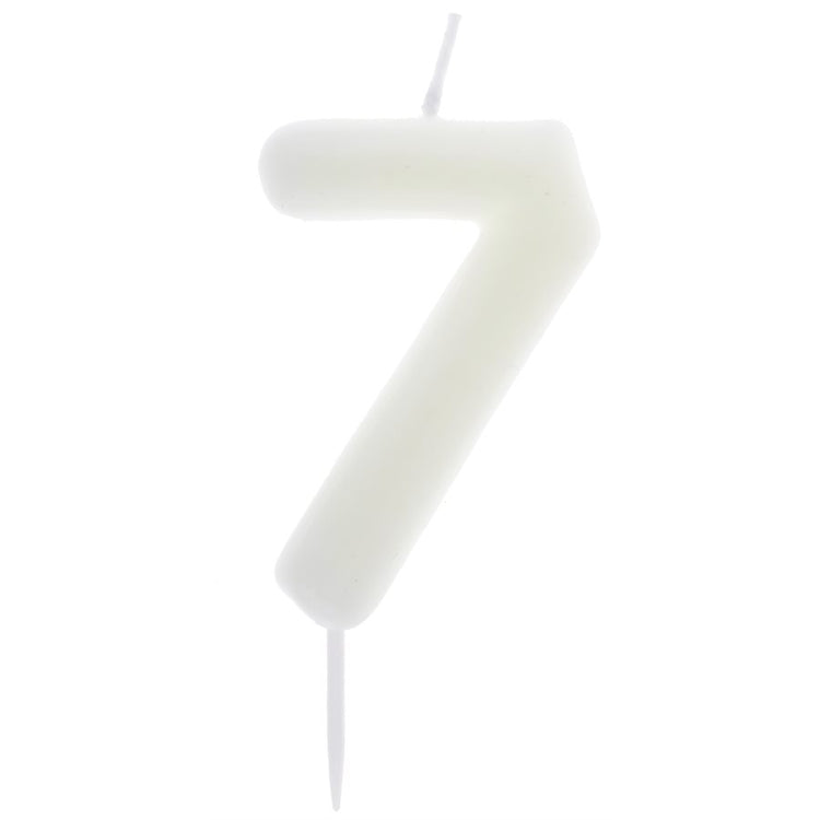 CHANDELLE CHIFFRE 7 PHOSPHORESCENTE