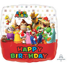 BALLON MYLAR MARIO BROS
