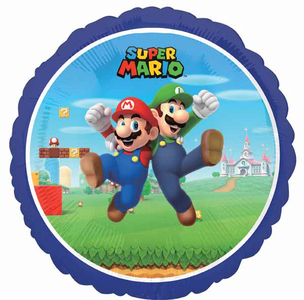 BALLON MYLAR MARIO ET LUIGI