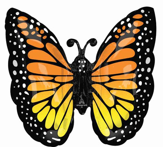 BALLON MYLAR PAPILLON ORANGE