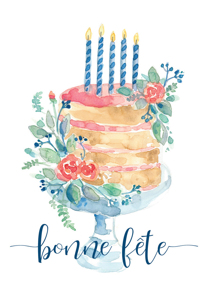 BONNE FÊTE GÂTEAU - Stéphanie Renière illustration
