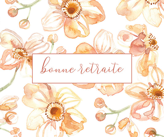 GÉANTE BONNE RETRAITE FLEURS - Stéphanie Renière illustration