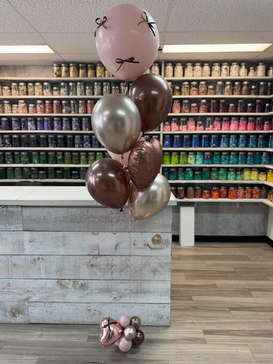 BOUQUET DE BALLONS ET BOUCLES