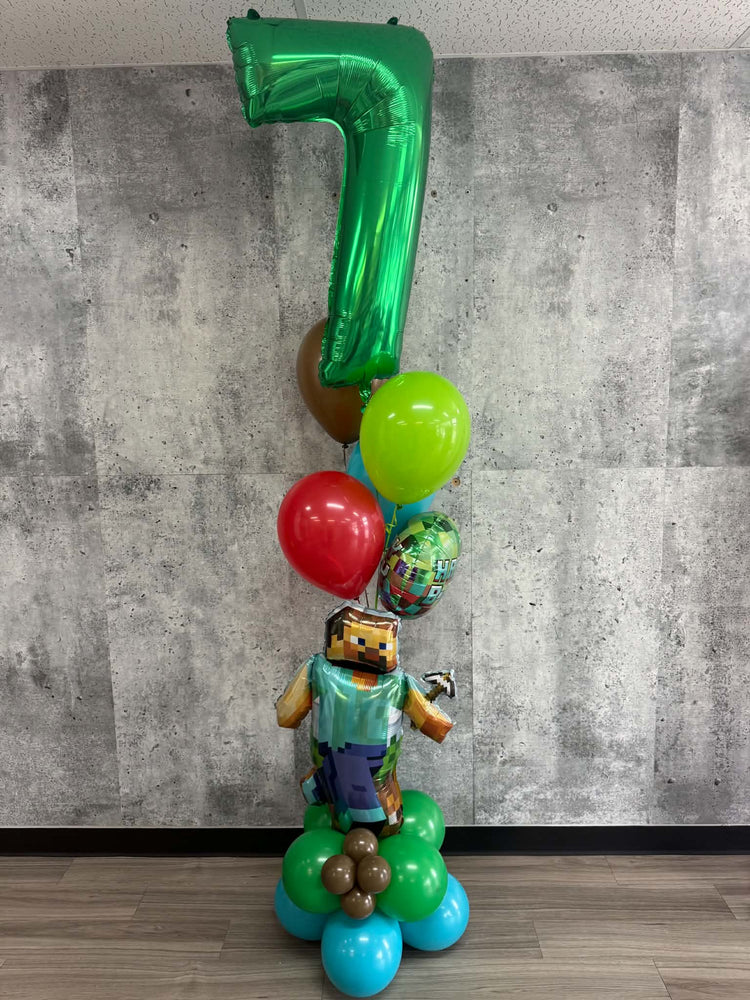 MONTAGE DE BALLONS MINECRAFT