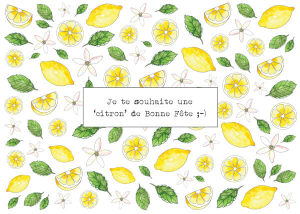 BON ANNIVERSAIRE CITRON - Stéphanie Renière illustration