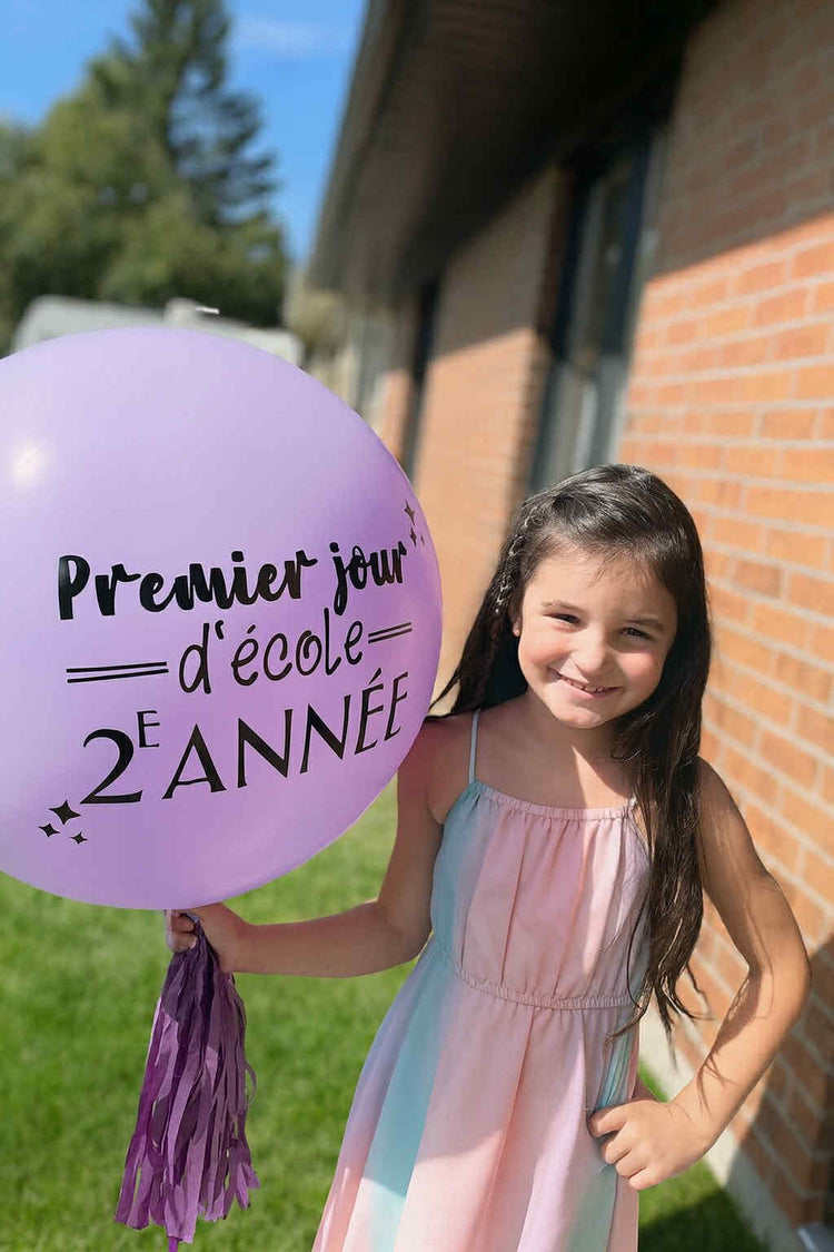 BALLON 24 POUCES  PERSONNALISÉ RENTRÉE DES CLASSES