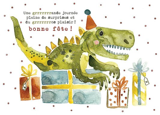 BONNE FÊTE DINO - Stéphanie Renière illustration