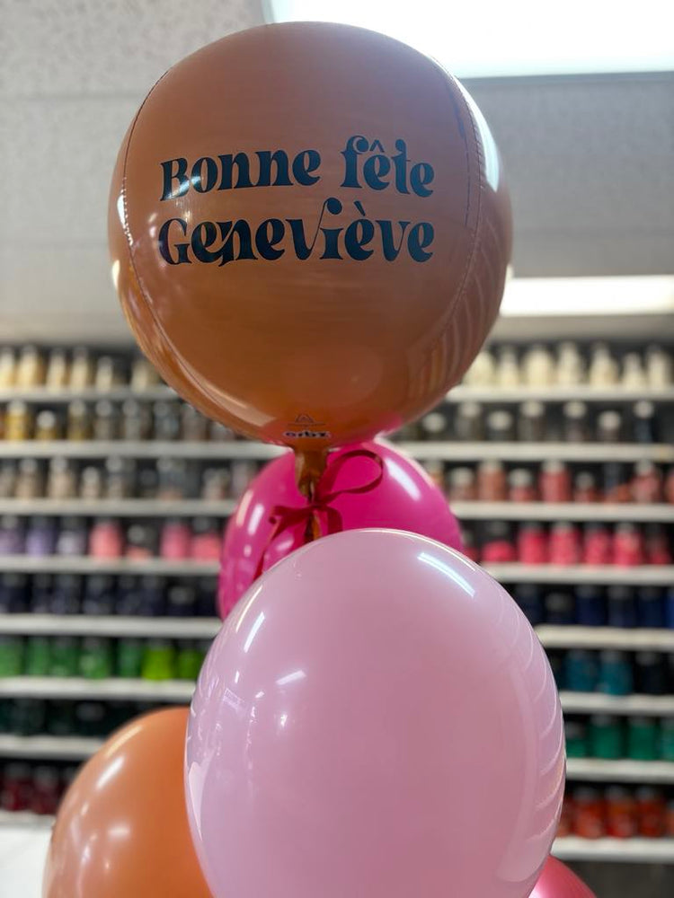 BOUQUET DE 6 BALLONS ET ORBZ PERSONNALISÉ
