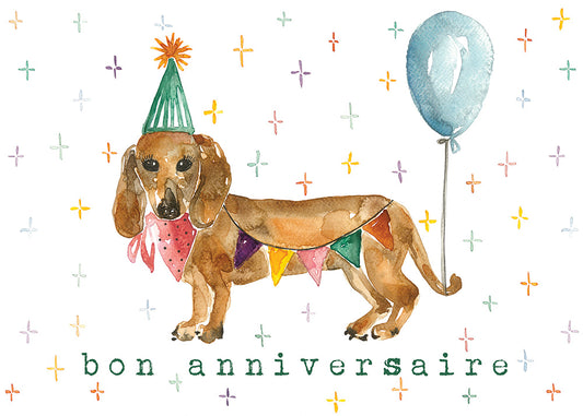 BON ANNIVERSAIRE CHIEN - Stéphanie Renière illustration