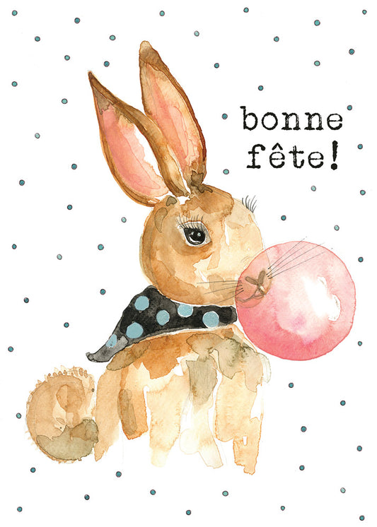 BONNE FÊTE LAPIN - Stéphanie Renière illustration