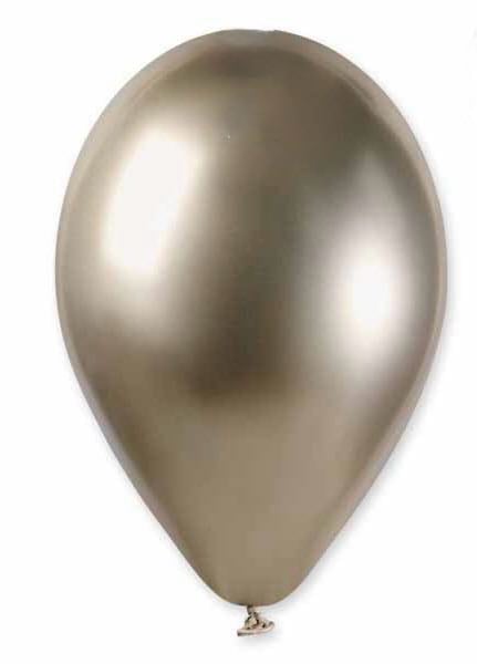 BALLON LATEX CHROME SHINY OR