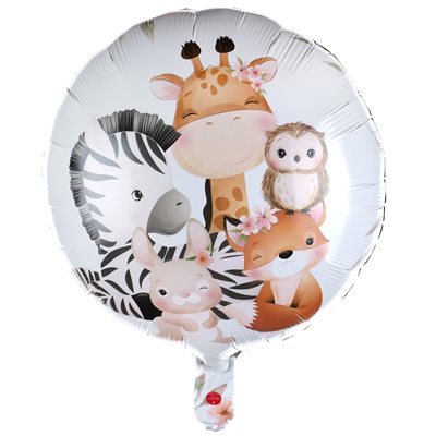 BALLON MYLAR ANIMAUX DE LA JUNGLE