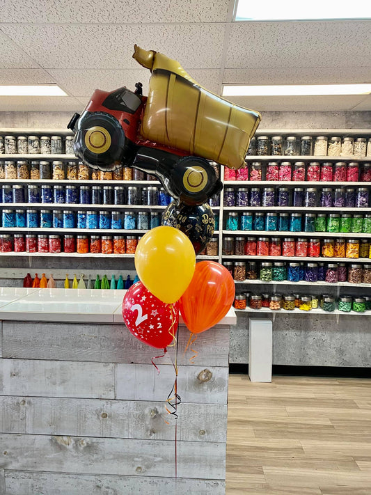 BOUQUET DE BALLLONS CAMION