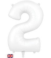 BALLON MYLAR 34 POUCES BLANC 2