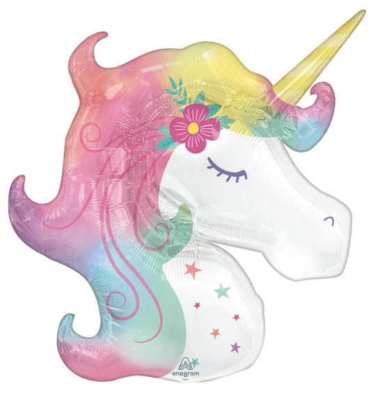 BALLON MYLAR LICORNE PASTEL