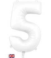 BALLON MYLAR 34 POUCES BLANC 5