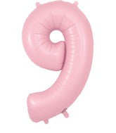BALLON MYLAR 34 POUCES ROSE 9