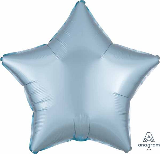 BALLON MYLAR ÉTOILE BLEU PASTEL