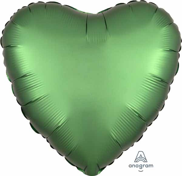 BALLON MYLAR COEUR ÉMERAUDE