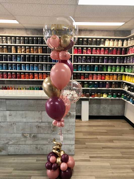 MONTAGE DE BALLONS BULLE