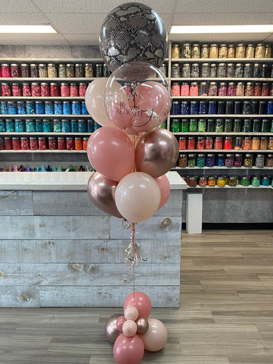 BOUQUET PREMIUM BULLE PERSONNALISÉE ET ORBZ