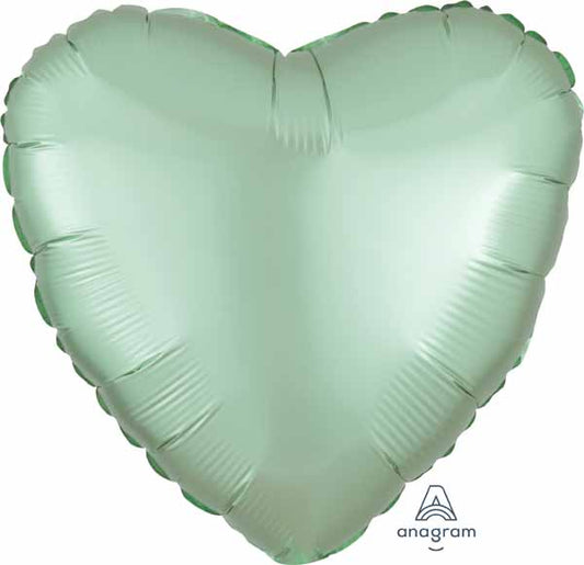 BALLON MYLAR COEUR MENTHE