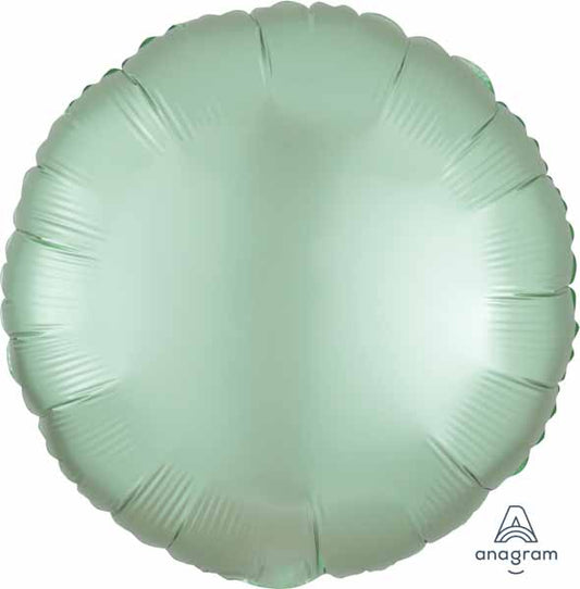BALLON MYLAR ROND MENTHE