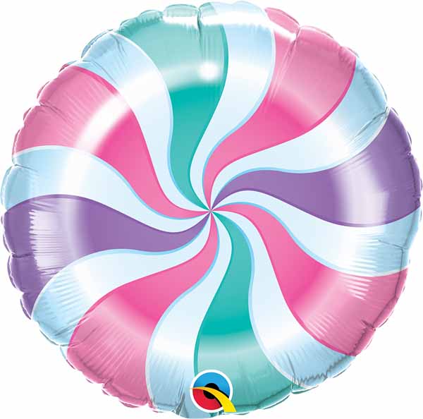 BALLON MYLAR SPIRALE BONBON