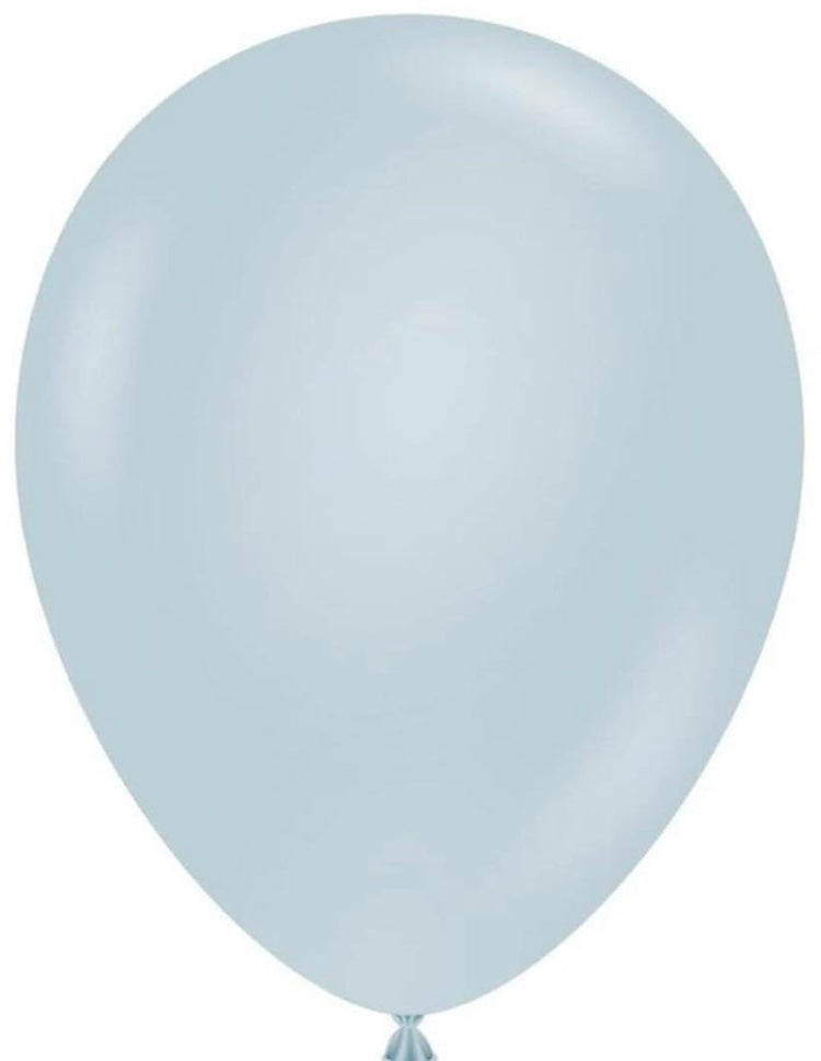 BALLON LATEX BLEU GRIS/FOG