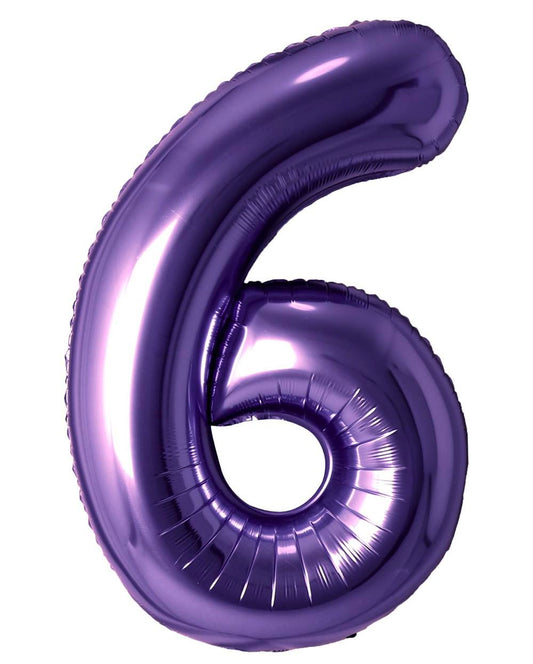 BALLON MYLAR 34 POUCES MAUVE 6