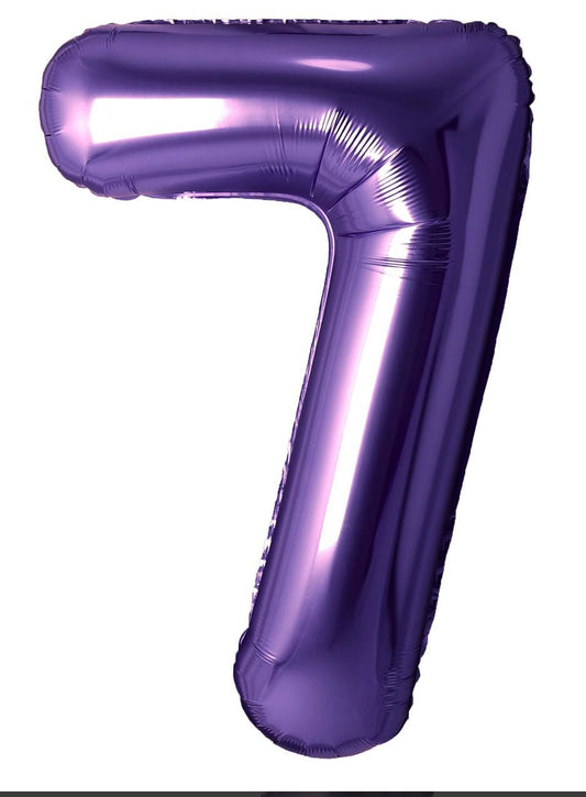 BALLON MYLAR 34 POUCES MAUVE 7