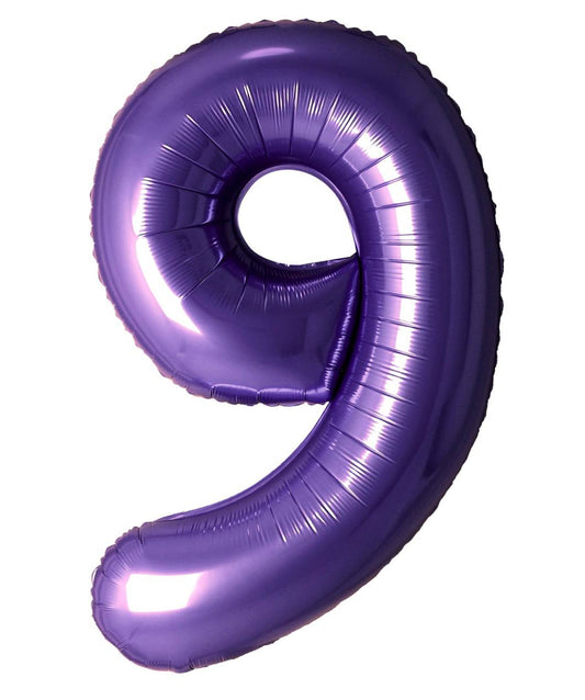 BALLON MYLAR 34 POUCES MAUVE 9