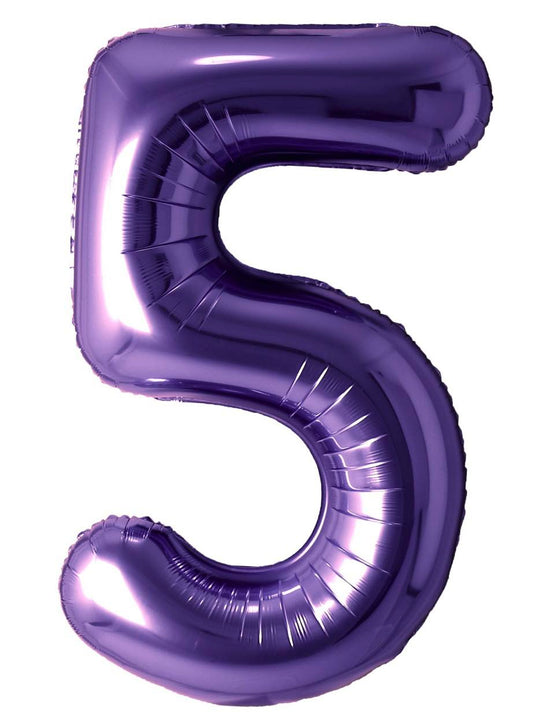 BALLON MYLAR 34 POUCES MAUVE 5