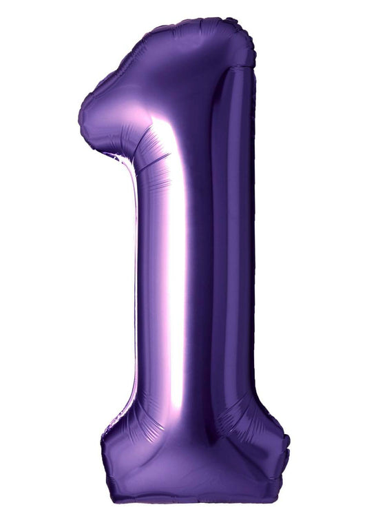 BALLON MYLAR 34 POUCES MAUVE 1