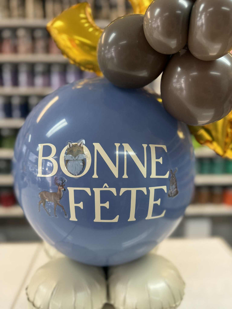 CENTRE DE TABLE BONNE FÊTE, AUTOCOLLANTS ET ÂGE