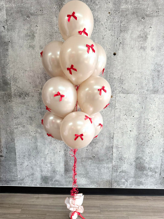 SAINT-VALENTIN  BOUQUET DE BALLONS AVEC BOUCLES