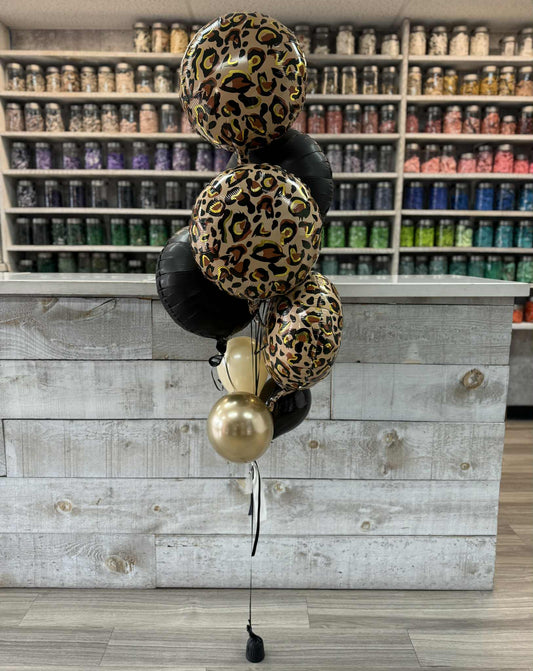 BOUQUET DE 5 BALLONS MYLAR  ET MINI BALLONS