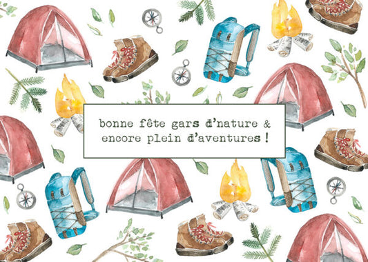 BONNE FÊTE CAMPING  - Stéphanie Renière illustration
