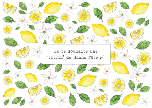 BON ANNIVERSAIRE CITRON - Stéphanie Renière illustration