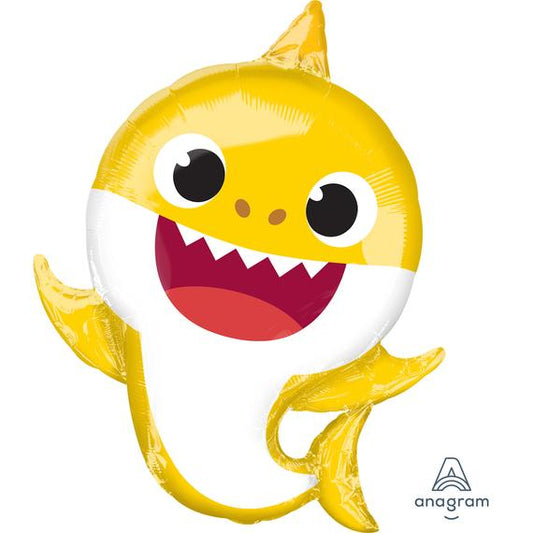 BALLON MYLAR  BABY SHARK JAUNE