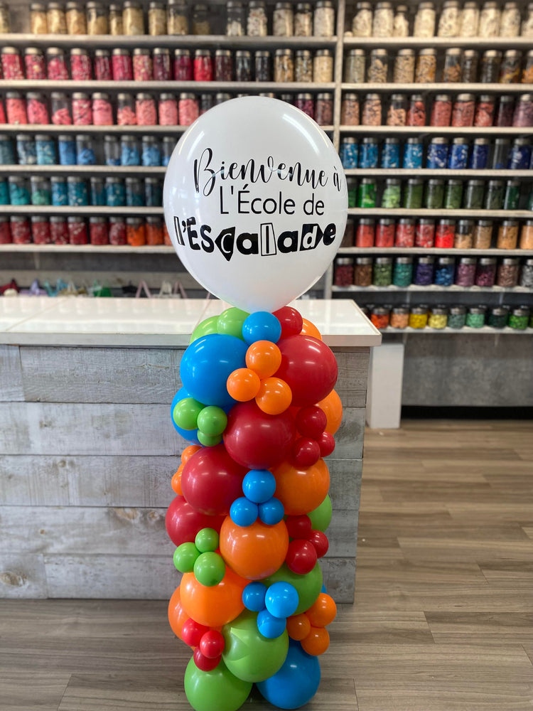 COLONNE DE BALLONS PERSONNALISÉE