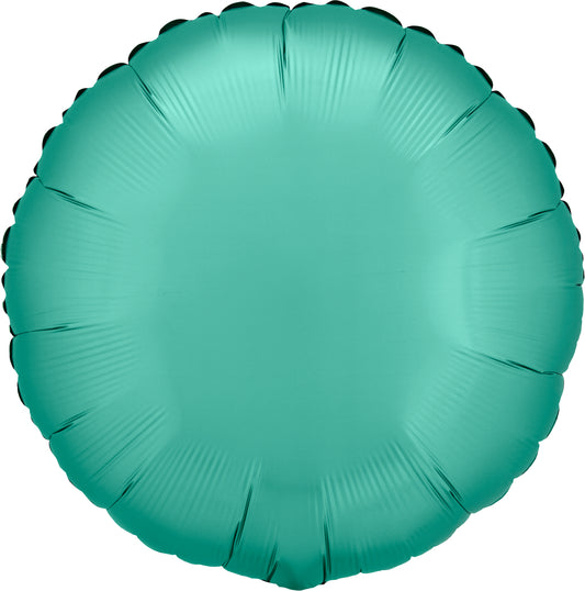 BALLON MYLAR ROND AQUA